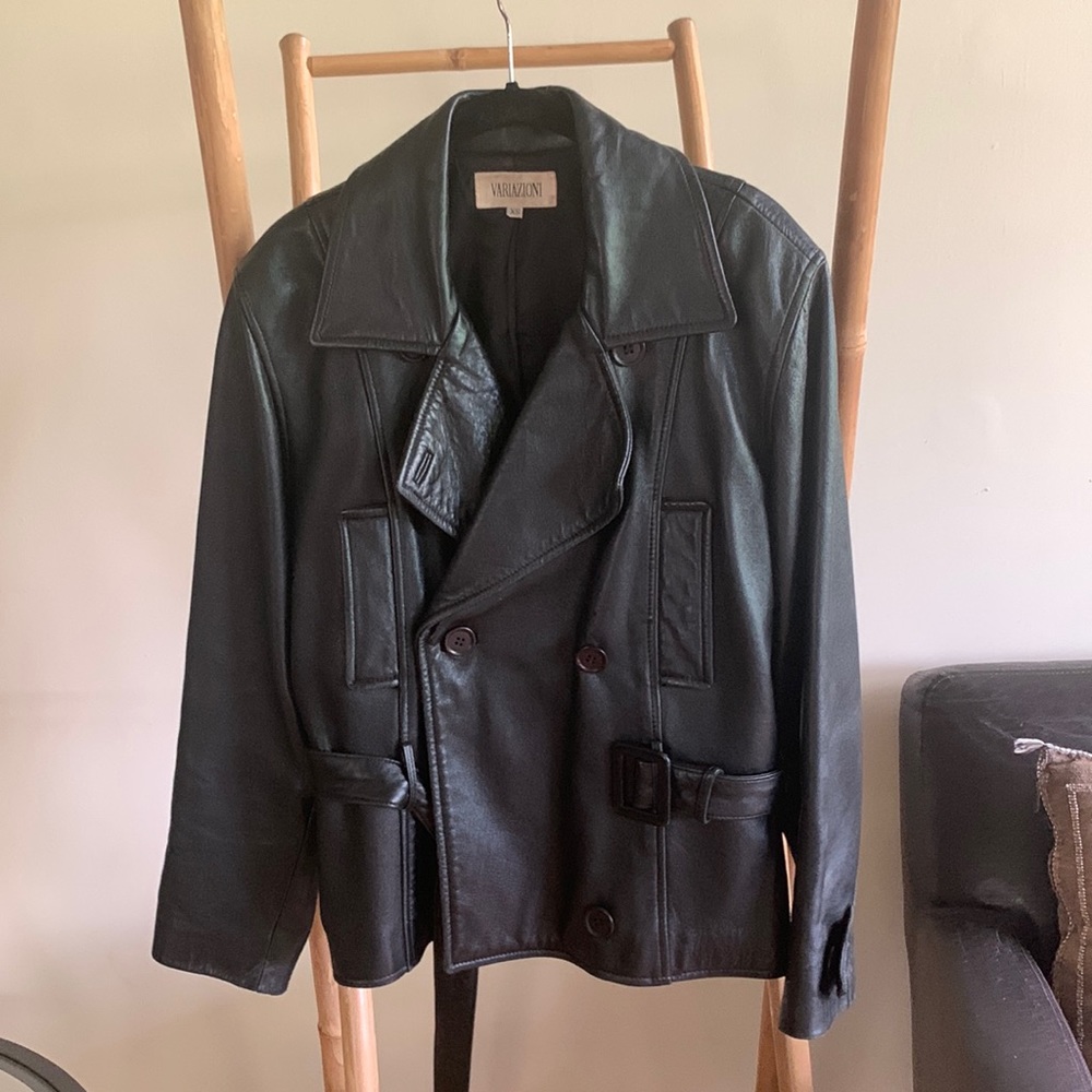 Italian leather jacket 90s